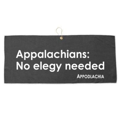 Appalachians No Elegy Needed Appodlachia Large Microfiber Waffle Golf Towel