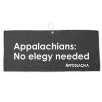 Appalachians No Elegy Needed Appodlachia Large Microfiber Waffle Golf Towel