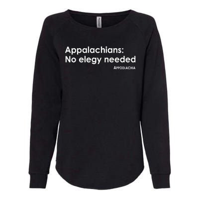 Appalachians No Elegy Needed Appodlachia Womens California Wash Sweatshirt