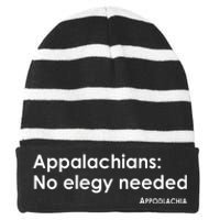 Appalachians No Elegy Needed Appodlachia Striped Beanie with Solid Band