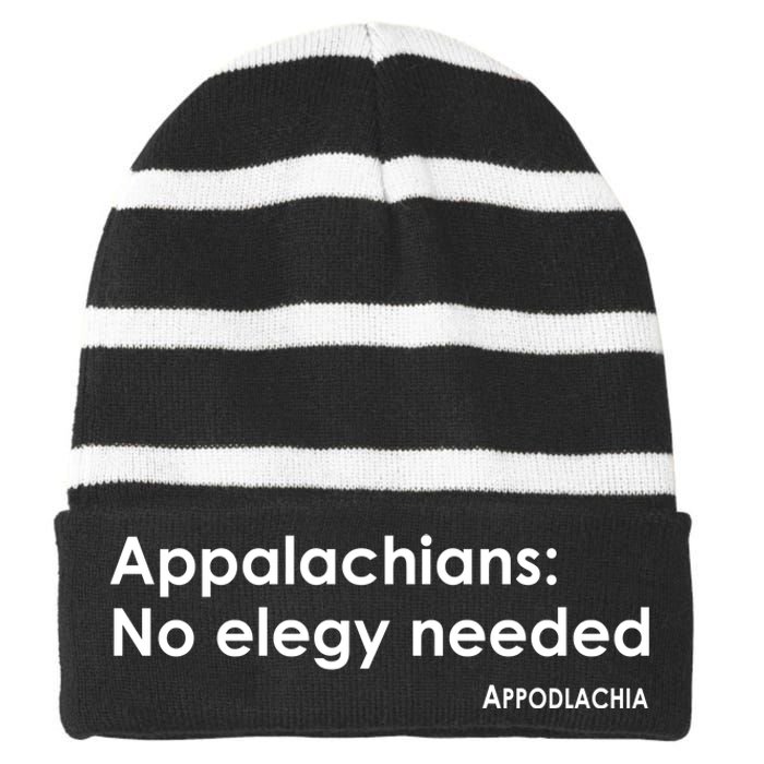 Appalachians No Elegy Needed Appodlachia Striped Beanie with Solid Band