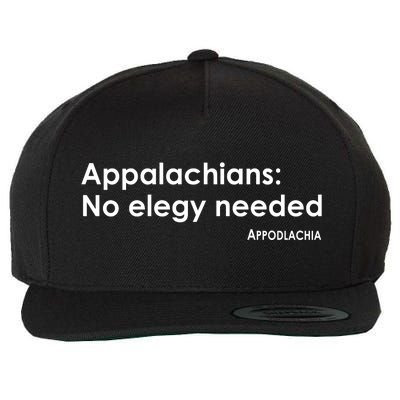 Appalachians No Elegy Needed Appodlachia Wool Snapback Cap