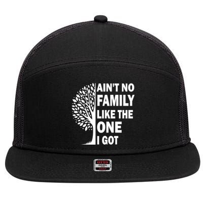 AinT No Family Like The One I Got Family Reunion And Great Gift 7 Panel Mesh Trucker Snapback Hat