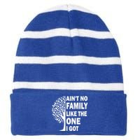 AinT No Family Like The One I Got Family Reunion And Great Gift Striped Beanie with Solid Band