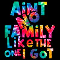 Aint No Family Like The One I Got For Family Tie Dye 16 in Basic Backpack