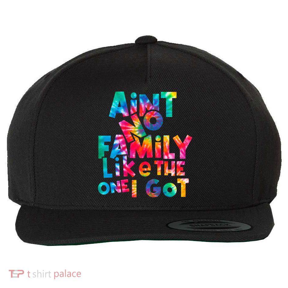 Aint No Family Like The One I Got For Family Tie Dye Wool Snapback Cap