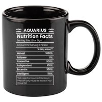 Aquarius Nutrition Facts 11oz C Handle Ceramic Mug