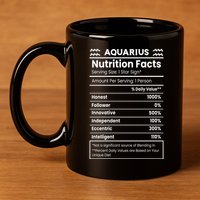 Aquarius Nutrition Facts 11oz C Handle Ceramic Mug