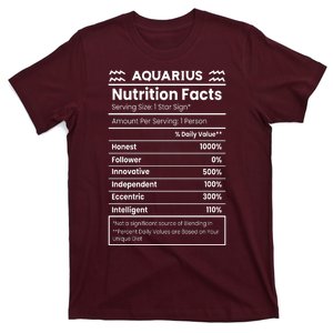 Aquarius Nutrition Facts T-Shirt