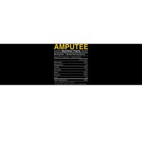 Amputee Nutrition Facts Funny Amputation Prosthetic Leg Bumper Sticker