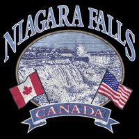 Americana Niagara Falls Scene Canada America Flags Gift City Backpack