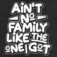 Ain't No Family Like The One I Got 7 Panel Mesh Trucker Snapback Hat