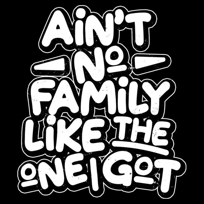 Ain't No Family Like The One I Got 7-Panel Snapback Hat