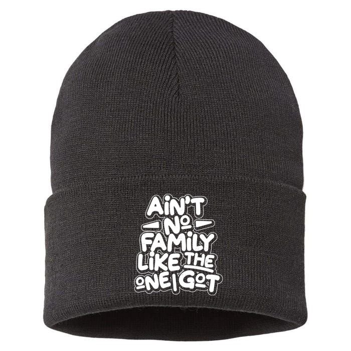 Ain't No Family Like The One I Got Sustainable Knit Beanie