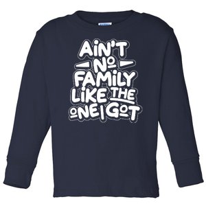 Ain't No Family Like The One I Got Toddler Long Sleeve Shirt