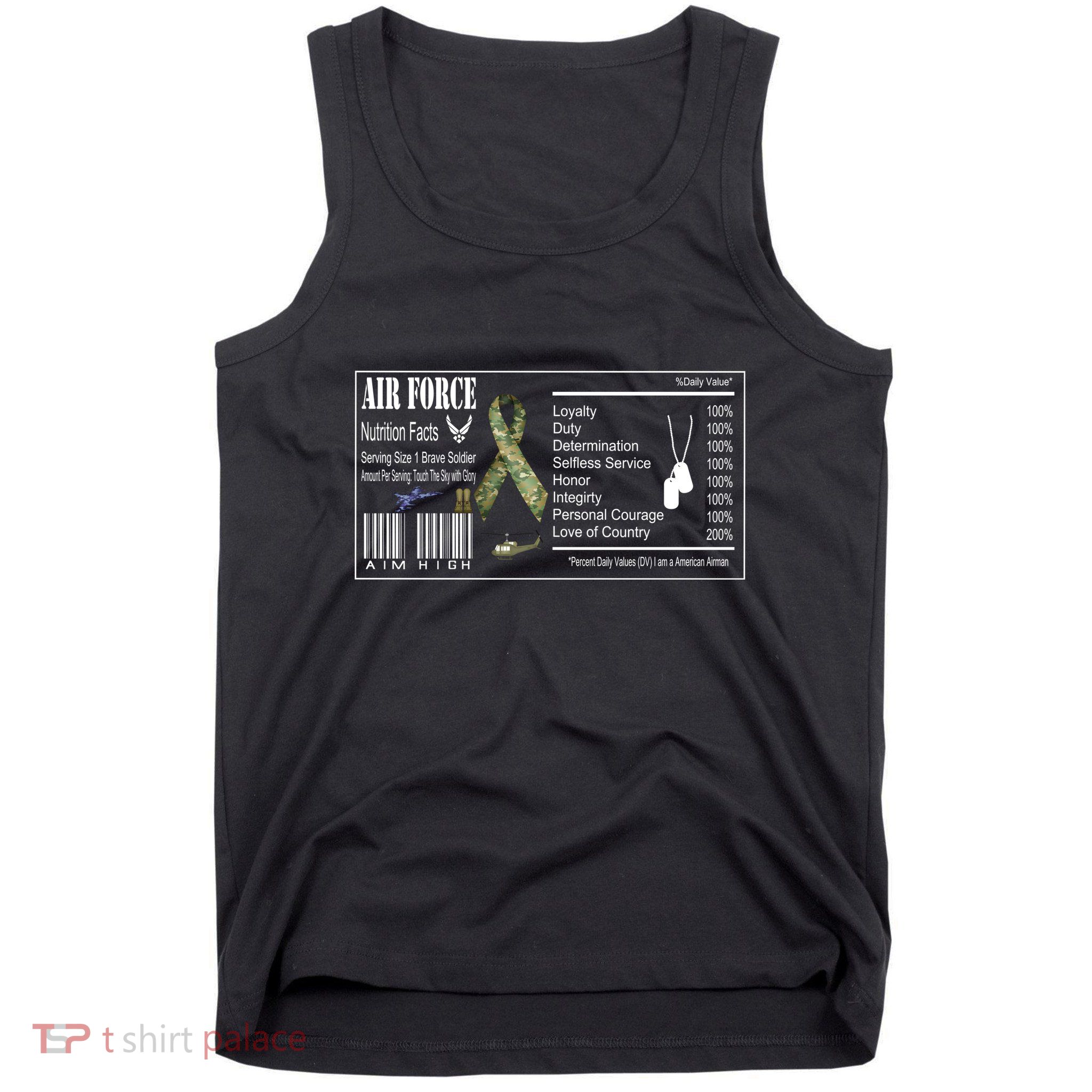 Airforce Nutrition Facts Serving Size 1 Brave Soldier Tank Top