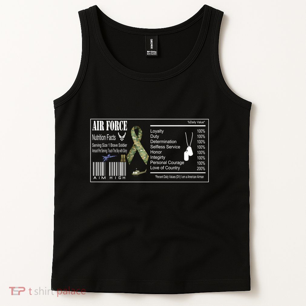 Airforce Nutrition Facts Serving Size 1 Brave Soldier Tank Top