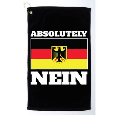 Absolutely Nein Flag Of German Eagle Germany German Platinum Collection Golf Towel