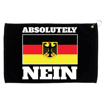 Absolutely Nein Flag Of German Eagle Germany German Grommeted Golf Towel