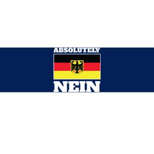 Absolutely Nein Flag Of German Eagle Germany German Bumper Sticker