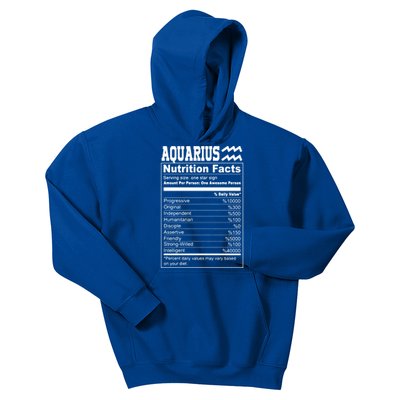 Aquarius Nutrition Facts Great Gift Kids Hoodie