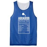 Aquarius Nutritional Facts Horoscope Zodiac Astrology Sign Funny Gift Mesh Reversible Basketball Jersey Tank