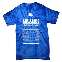 Aquarius Nutritional Facts Horoscope Zodiac Astrology Sign Funny Gift Tie-Dye T-Shirt