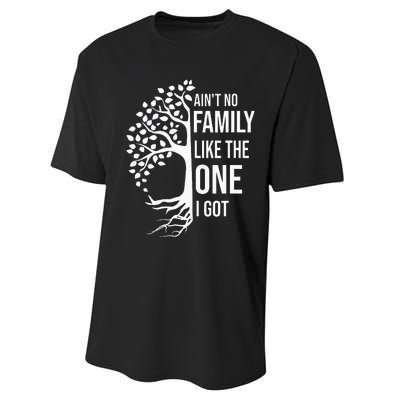 AinT No Family Like The One I Got Performance Sprint T-Shirt