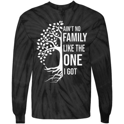 AinT No Family Like The One I Got Tie-Dye Long Sleeve Shirt