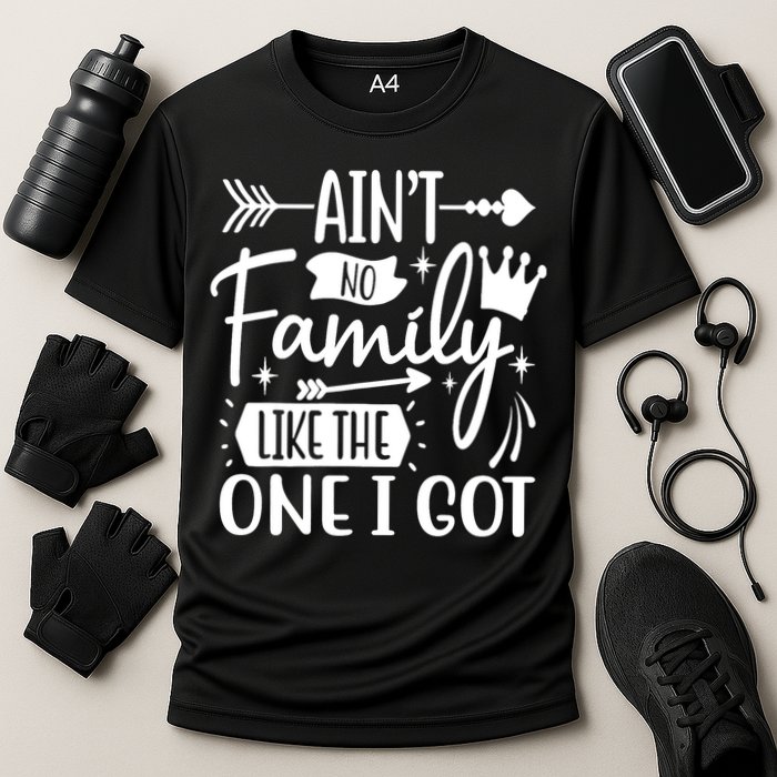 Ain't No Family Like The One I Got Funny Family Cooling Performance Crew T-Shirt