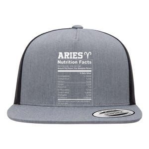 Aries nutrition facts Flat Bill Trucker Hat