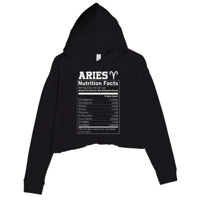 Aries nutrition facts Crop Fleece Hoodie