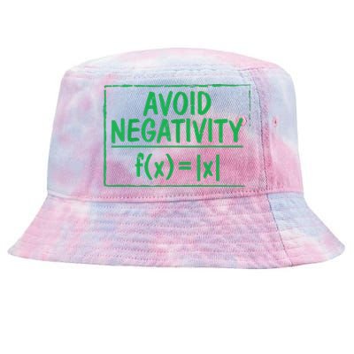 Avoid Negativity Funny Math Problem Engineer Tie-Dyed Bucket Hat