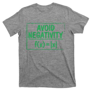 Avoid Negativity Funny Math Problem Engineer T-Shirt