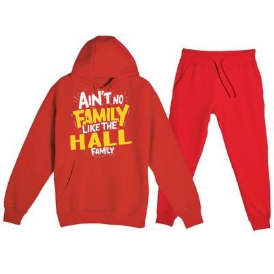 AinT No Family Like The Hall Family Reunion Matching Premium Hooded Sweatsuit Set