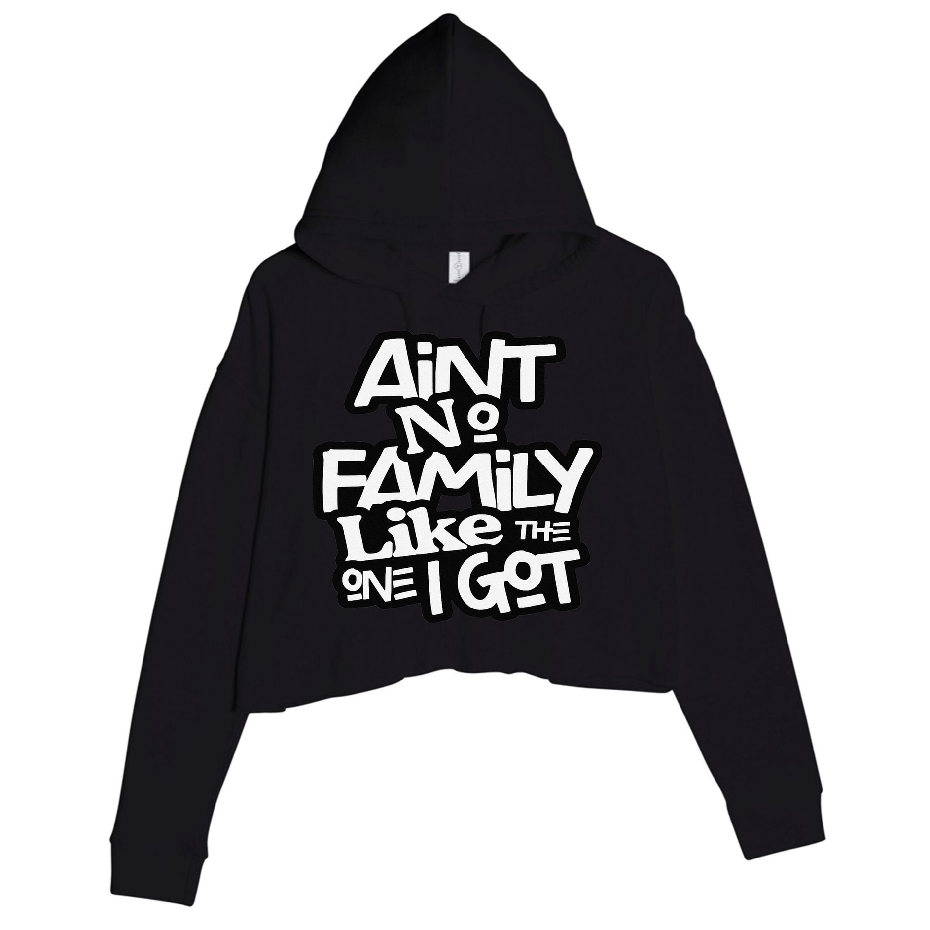 Ain't No Family Like The One I Got For Family Crop Fleece Hoodie