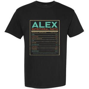 Alex Nutrition Facts Funny Personalized Name Garment-Dyed Heavyweight T-Shirt