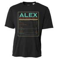 Alex Nutrition Facts Funny Personalized Name Cooling Performance Crew T-Shirt