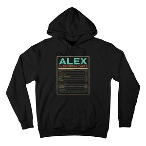 Alex Nutrition Facts Funny Personalized Name Hoodie