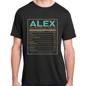 Alex Nutrition Facts Funny Personalized Name Adult ChromaSoft Performance T-Shirt