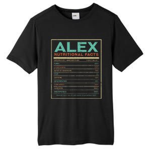 Alex Nutrition Facts Funny Personalized Name Tall Fusion ChromaSoft Performance T-Shirt