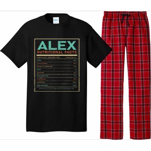 Alex Nutrition Facts Funny Personalized Name Pajama Set