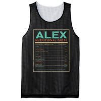 Alex Nutrition Facts Funny Personalized Name Mesh Reversible Basketball Jersey Tank