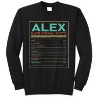 Alex Nutrition Facts Funny Personalized Name Tall Sweatshirt