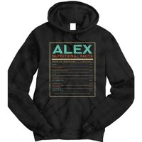 Alex Nutrition Facts Funny Personalized Name Tie Dye Hoodie