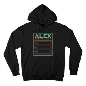 Alex Nutrition Facts Funny Personalized Name Tall Hoodie