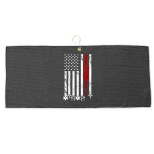 American Nurse Flag RN Nurse Large Microfiber Waffle Golf Towel