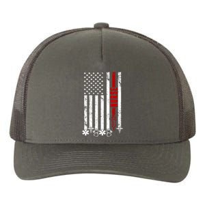 American Nurse Flag RN Nurse Yupoong Adult 5-Panel Trucker Hat