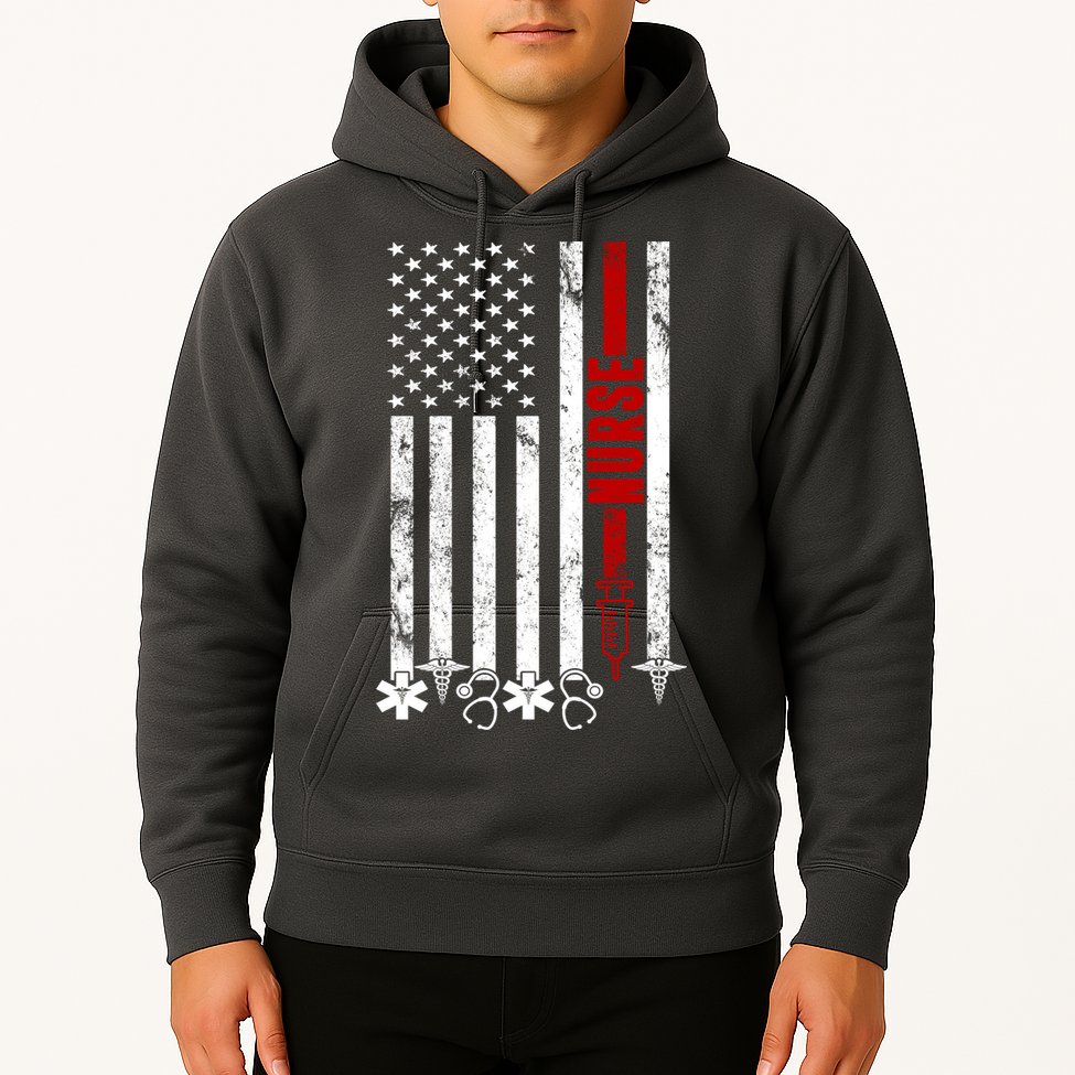 American Nurse Flag RN Nurse Hoodie