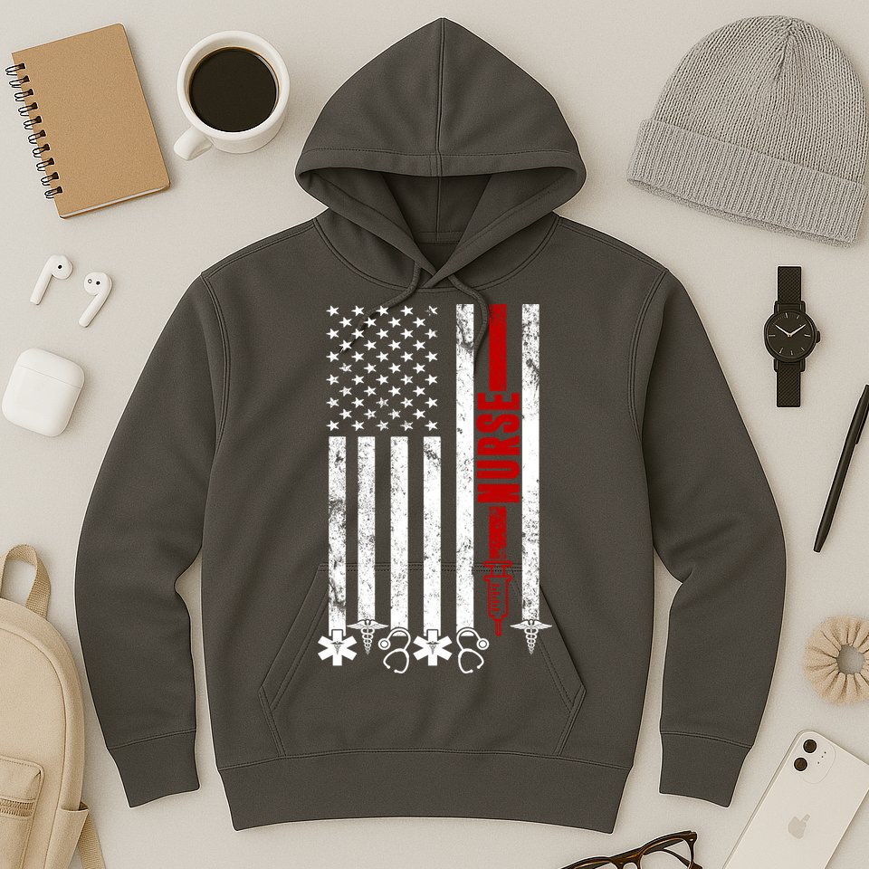 American Nurse Flag RN Nurse Hoodie